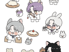 테스타 스티커 도안