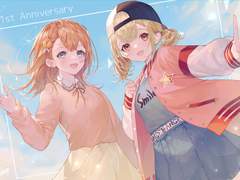 1주년 기념 일러스트