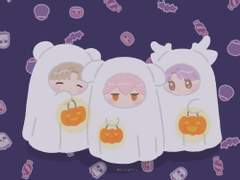 데못죽) 할로윈 아크릴스탠드 도안