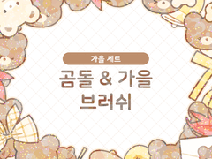 🍂 곰돌&가을 브러쉬