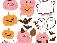[굿노트스티커] 할로윈 말랑곰 스티커