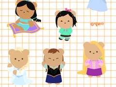 [굿노트 스티커] 디즈니 곰돌이 스티커 무료 배포