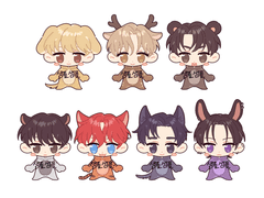 테스타 아기동물 키링 도안