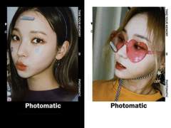 투명포카 도안 배포📷포토매틱 2장