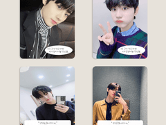 투명 프레임 포카 도안 공유 1