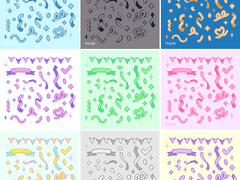 [굿노트 스티커] 도트 컨페티 시리즈💖