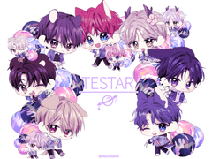 테스타 풍선 키링 도안 배포