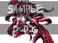 와루다몬(위치몬) 아크릴스탠드 도안