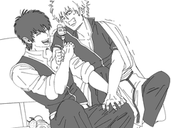 긴토키 생일 기념 만화 + 히지긴 낙서