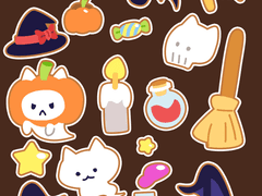 할로윈 스티커 팔아요