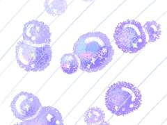 [굿노트 스티커] 슥삭슥삭 버블스티커 파랑/보라