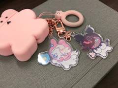 쿠로에슾/마멜들렌 키링 도안 유료 나눔