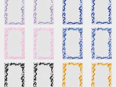 프레임 포카 도안 기간한정 무료 배포합니다(유료전환)