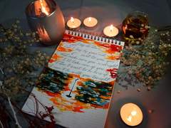 [캘리그라피] 포레스텔라 배두훈 - Lay Me Down[레이미다운] 캘리그라피 Dark ver.