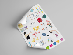 보건교사 안은영 스티커 도안 배포 (A6)