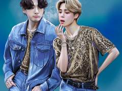 호피 데님 시밀러룩 정국 지민