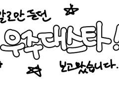 말로만 듣던 우주대스타를 보고 온 만화