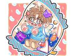 젤리 탈출 선아현 키링 도안