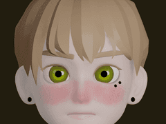 얼굴 페인팅, 애니메이션 스타일 헤어