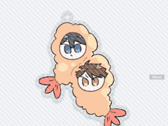 새우 아크릴키링 도안 - 오이카게 새우 [유료]