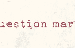 Question mark