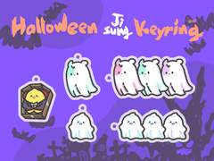 NCT 지성 키링 도안 - 할로윈 꼬마유령👻 + 삐약큘라🐥