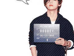 방탄 뷔 투명포카 도안