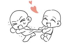 홍 2인 고정틀 커미션