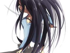 칼 들고 머리 치렁치렁한 캐릭터!