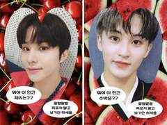 🍉투명포카 도안 배포🍒 수박체리