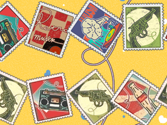 📮레트로 우표 데코 브러시 + PNG📮