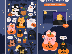 [ goodnote sticker ] 할로윈 스티커 set