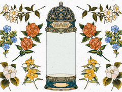 (유료) 정원 모티브 장식과 꽃 소스