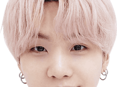[방탄소년단] 슈가 얼굴 키링 도안