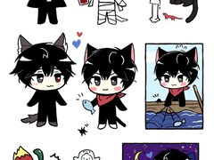 유현유진 할로윈 스티커 도안