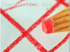 Your heart is hard, your answer is hard