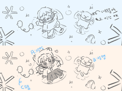 [고정틀 커미션] 겨울 - 눈이 내려요!