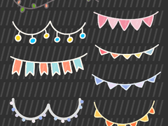 굿노트 스티커 - 가랜드 스티커