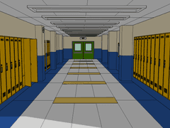 하이틴 복도 스케치업 유료배포