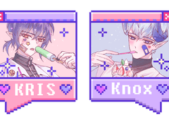 크리녹스 커플 키링 도안 배포