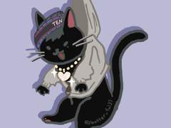 깜고 텐 키링 도안