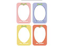 과일 포토카드 포카프레임 공유