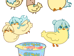 와둘기 키링 도안