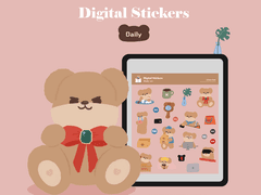 아이패드 굿노트 다이어리 꾸미기 스티커 - 데일리 VER