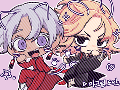 이자나, 마이키 아크릴 도안