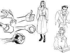 2021년 11월 03일 (수) <손, 옷 크로키>