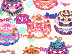 🍰2단 케이크 데코 브러시 Set + PNG🎈 (~11.11할인)