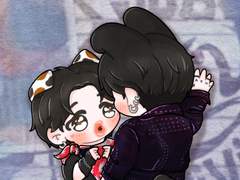 🐰💜🐥 박력토끼와 애교찜냥