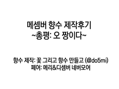 메셈버 향수 제작후기