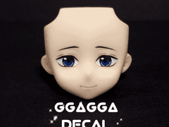 귀멸의 칼날 토미오카 기유 넨도로이드 호환 ob22,24 헤드 데칼 부착 샘플